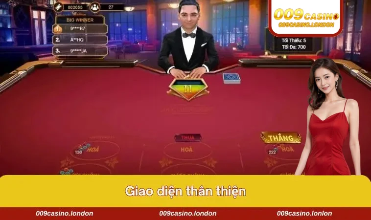Trang web của 009 CASINO nổi bật với thiết kế ấn tượng